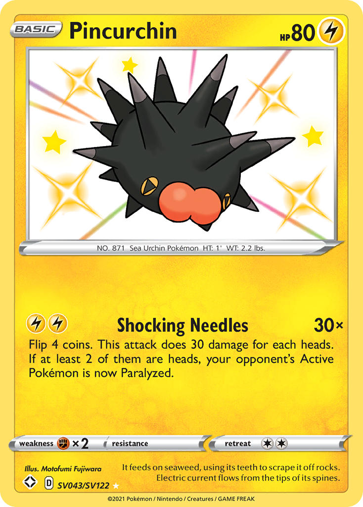 Pincurchin (SV043/SV122) [Sword & Shield: Shining Fates] | Odin's Place