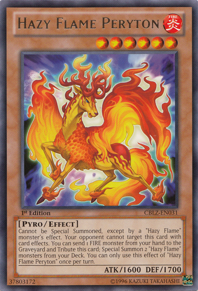 Hazy Flame Peryton [CBLZ-EN031] Rare | Odin's Place