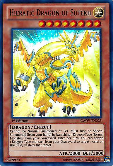 Hieratic Dragon of Sutekh [GAOV-EN025] Ultra Rare | Odin's Place