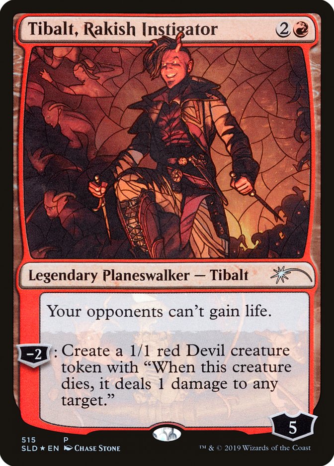 Tibalt, Rakish Instigator (Stained Glass) [Secret Lair Drop Promos] | Odin's Place