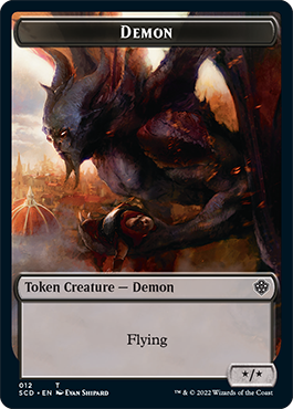 Demon // Demon Double-Sided Token [Starter Commander Decks] | Odin's Place
