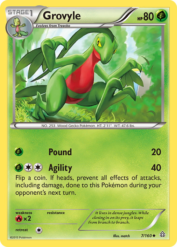 Grovyle (7/160) [XY: Primal Clash] | Odin's Place