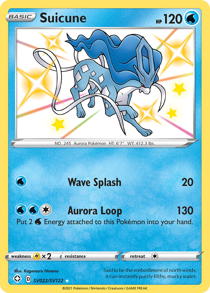 Suicune (SV022/SV122) [Sword & Shield: Shining Fates] | Odin's Place