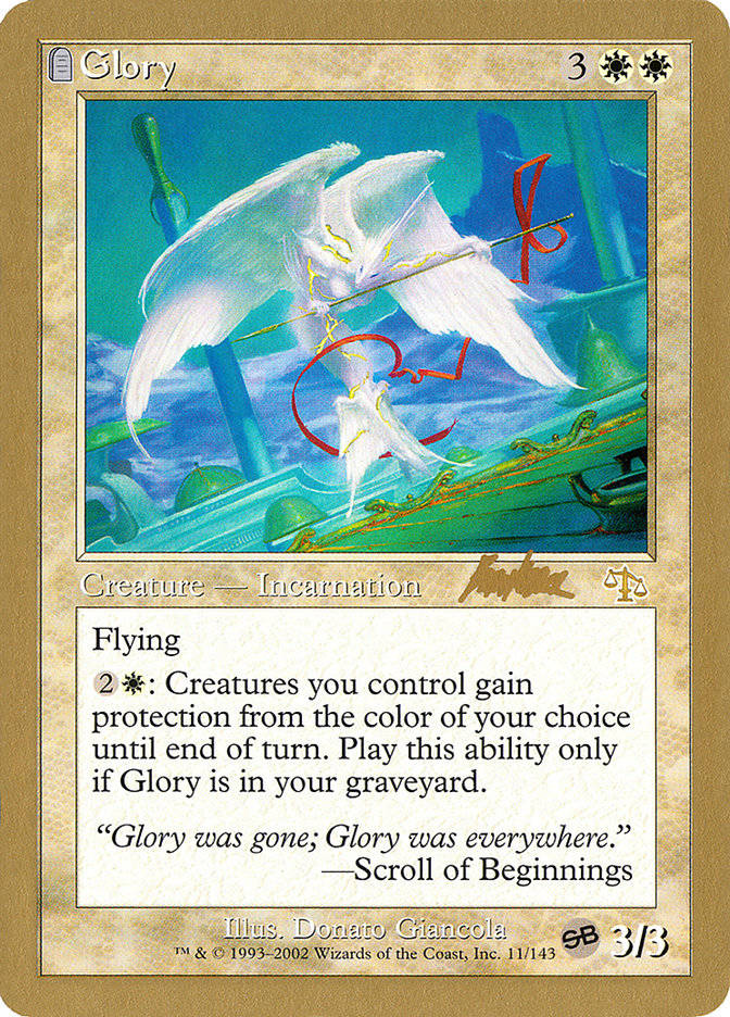 Glory (Brian Kibler) (SB) [World Championship Decks 2002] | Odin's Place