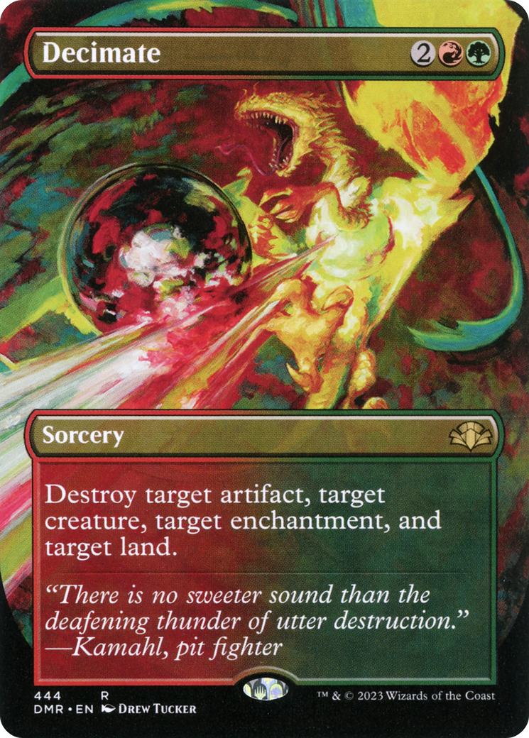 Decimate (Borderless Alternate Art) [Dominaria Remastered] | Odin's Place