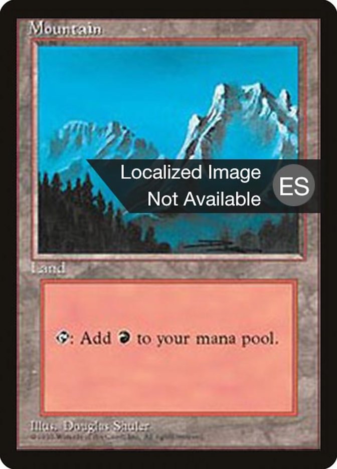 Mountain (B) [Fourth Edition (Foreign Black Border)] | Odin's Place