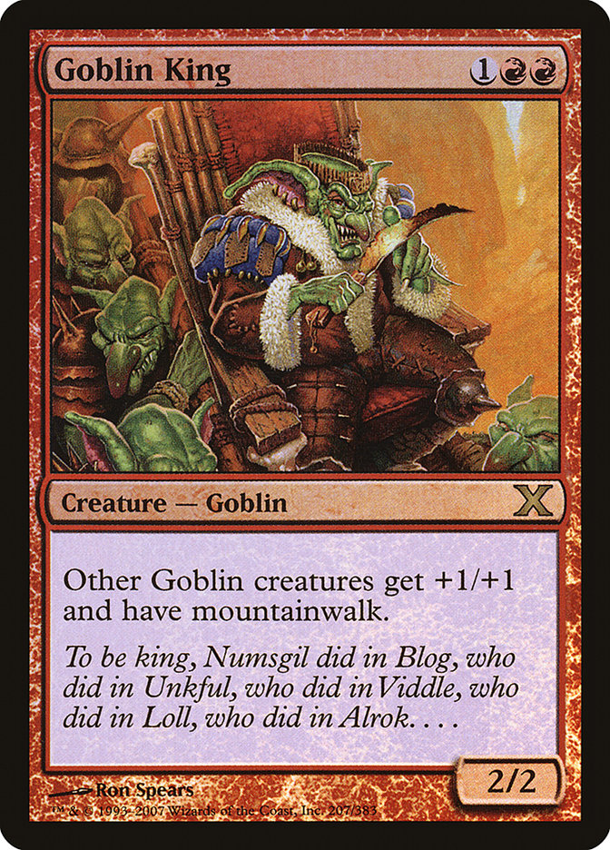 Goblin King (Premium Foil) [Tenth Edition] | Odin's Place