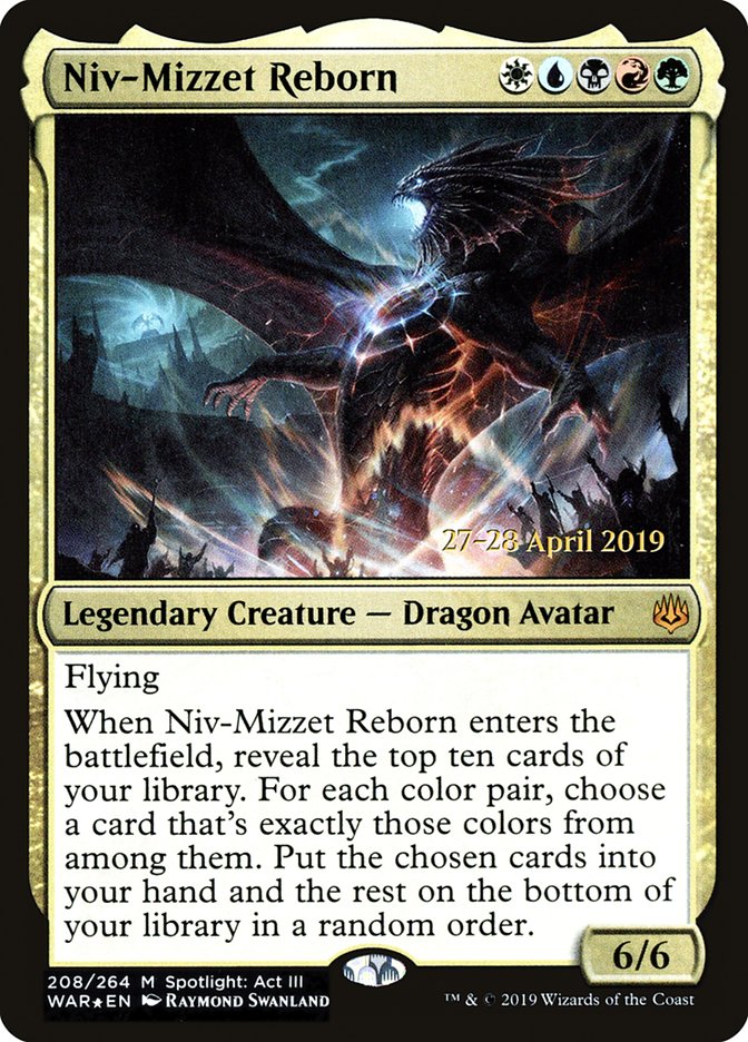 Niv-Mizzet Reborn (208) [War of the Spark Prerelease Promos] | Odin's Place