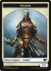 Soldier // Spirit Double-Sided Token [Commander 2014 Tokens] | Odin's Place