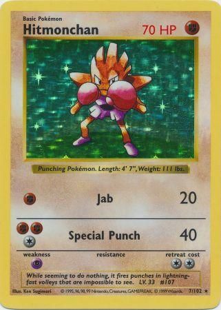Hitmonchan (7/102) [Base Set Shadowless Unlimited] | Odin's Place