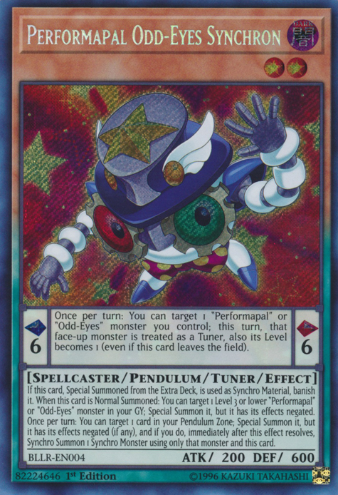 Performapal Odd-Eyes Synchron [BLLR-EN004] Secret Rare | Odin's Place