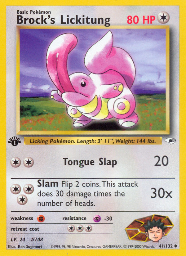 Brock's Lickitung (41/132) [Gym Heroes 1st Edition] | Odin's Place