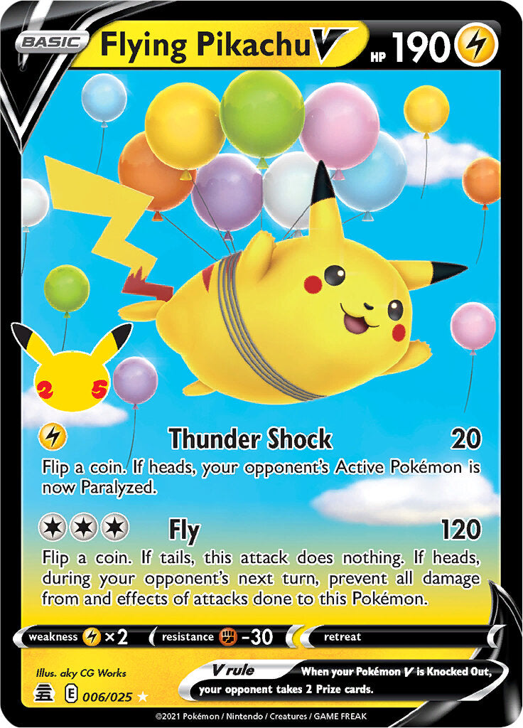 Flying Pikachu V (006/025) [Celebrations: 25th Anniversary] | Odin's Place