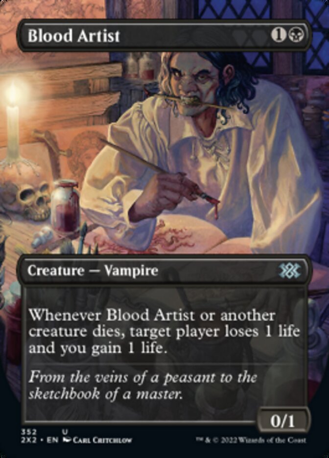 Blood Artist (Borderless Alternate Art) [Double Masters 2022] | Odin's Place