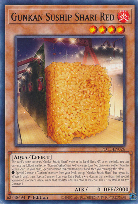 Gunkan Suship Shari Red [POTE-EN026] Common | Odin's Place