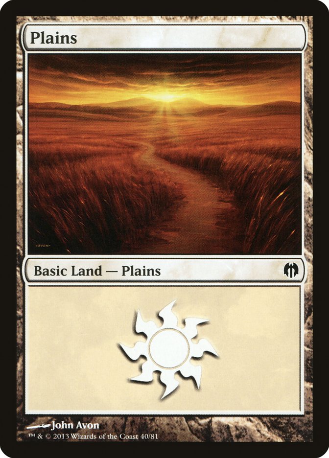 Plains (40) [Duel Decks: Heroes vs. Monsters] | Odin's Place