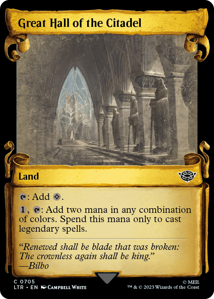 Great Hall of the Citadel [The Lord of the Rings: Tales of Middle-Earth Showcase Scrolls] | Odin's Place