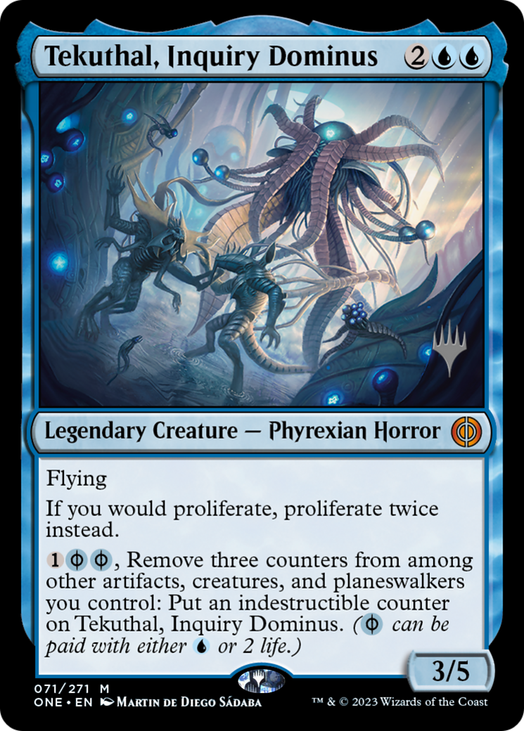 Tekuthal, Inquiry Dominus (Promo Pack) [Phyrexia: All Will Be One Promos] | Odin's Place
