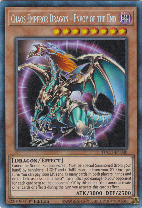 Chaos Emperor Dragon - Envoy of the End [TOCH-EN030] Collector's Rare | Odin's Place