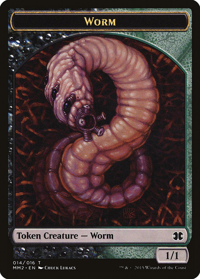 Worm Token (14) [Modern Masters 2015 Tokens] | Odin's Place