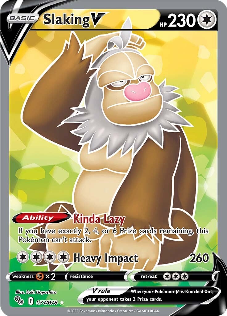 Slaking V (077/078) [Pokémon GO] | Odin's Place