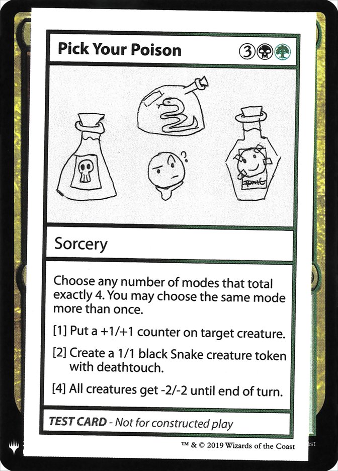 Pick Your Poison [Mystery Booster Playtest Cards] | Odin's Place