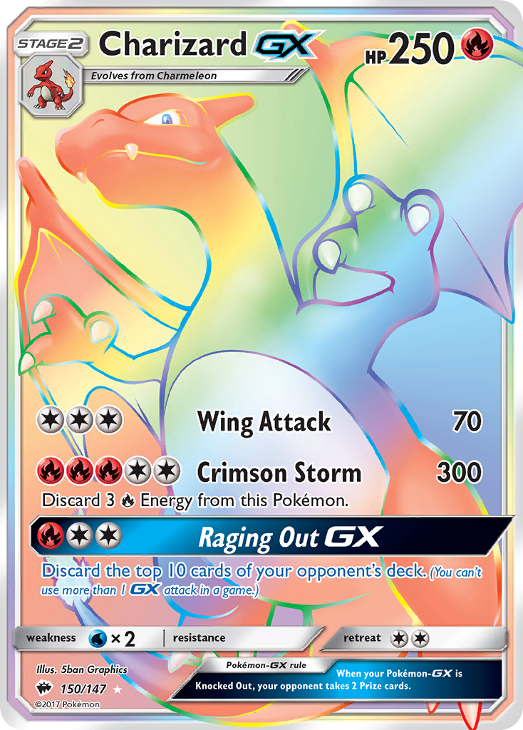 Charizard GX (150/147) [Sun & Moon: Burning Shadows] | Odin's Place