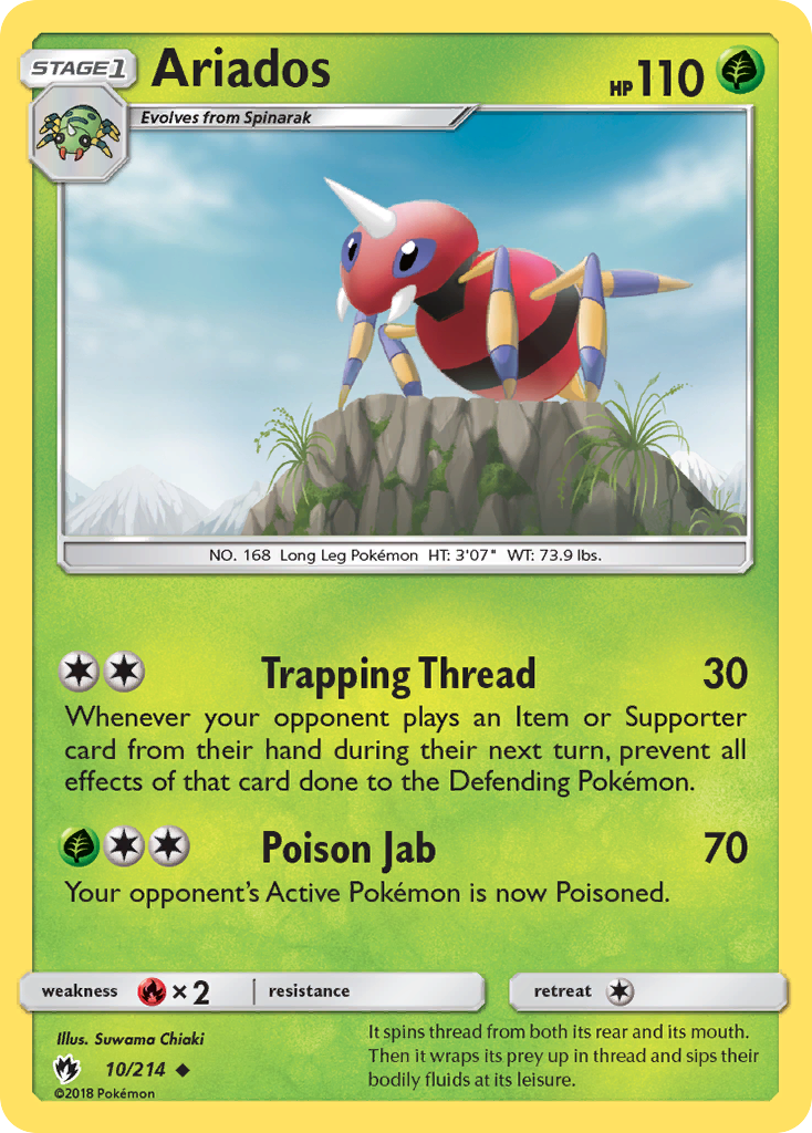 Ariados (10/214) [Sun & Moon: Lost Thunder] | Odin's Place