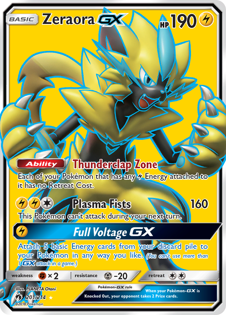 Zeraora GX (201/214) [Sun & Moon: Lost Thunder] | Odin's Place