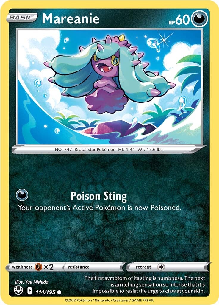 Mareanie (114/195) [Sword & Shield: Silver Tempest] | Odin's Place