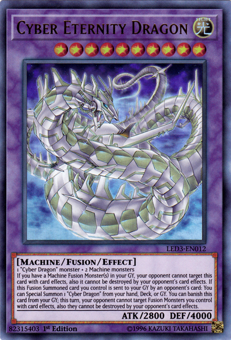 Cyber Eternity Dragon [LED3-EN012] Ultra Rare | Odin's Place