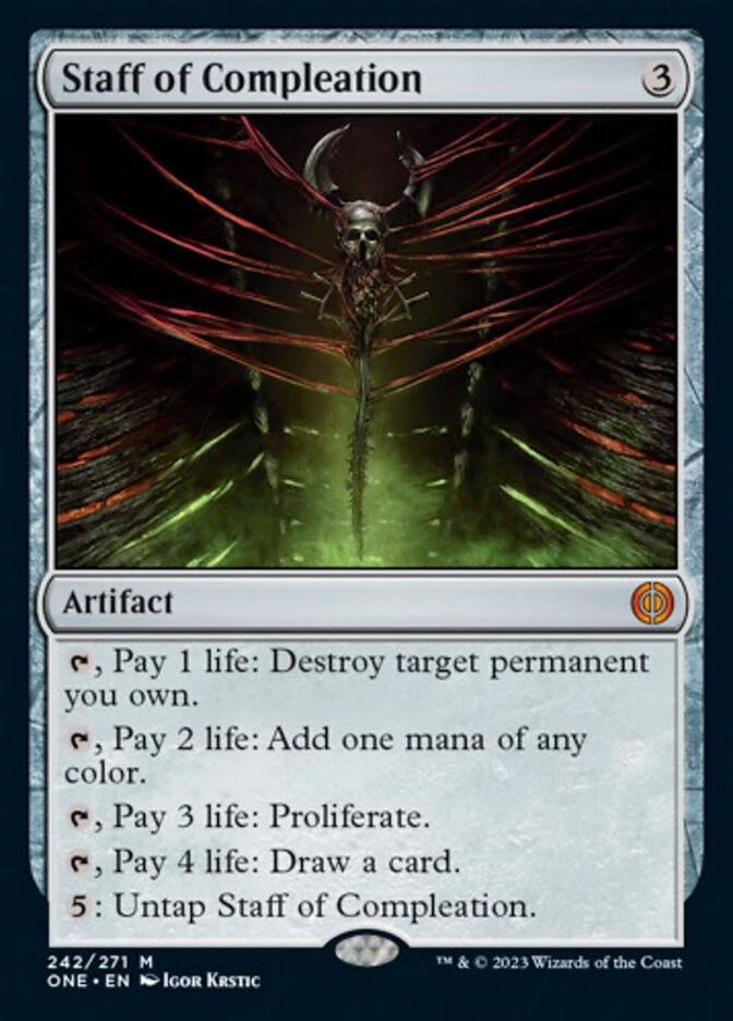 Staff of Compleation [Phyrexia: All Will Be One] | Odin's Place