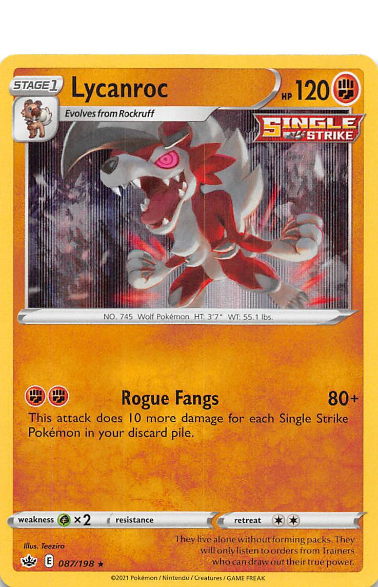 Lycanroc (087/198) [Sword & Shield: Chilling Reign] | Odin's Place