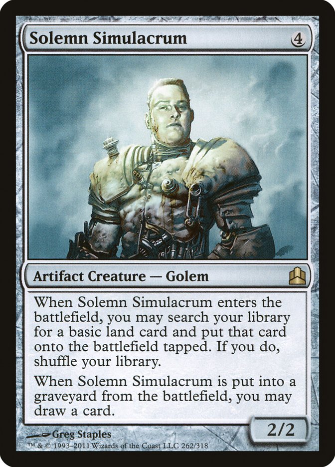 Solemn Simulacrum (262) [Commander 2011] | Odin's Place