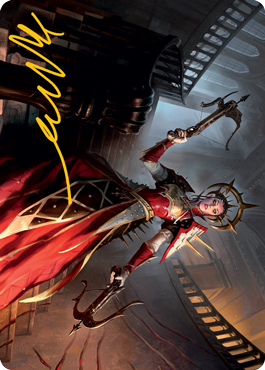 Bloodthirsty Adversary Art Card (Gold-Stamped Signature) [Innistrad: Midnight Hunt Art Series] | Odin's Place