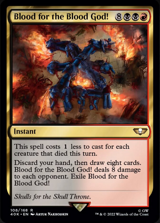 Blood for the Blood God! (Surge Foil) [Warhammer 40,000] | Odin's Place