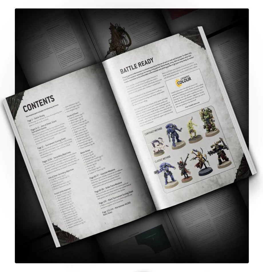 Warhammer  40K: Chapter Approved – Arks of Omen: Grand Tournament Mission Pack | Odin's Place
