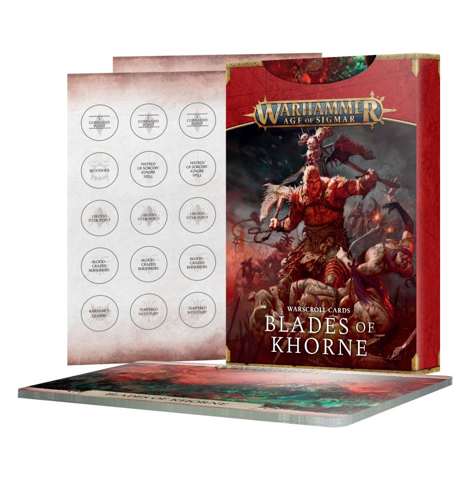 Warhammer Age of Sigmar: Warscroll Cards Blades of Khorne | Odin's Place
