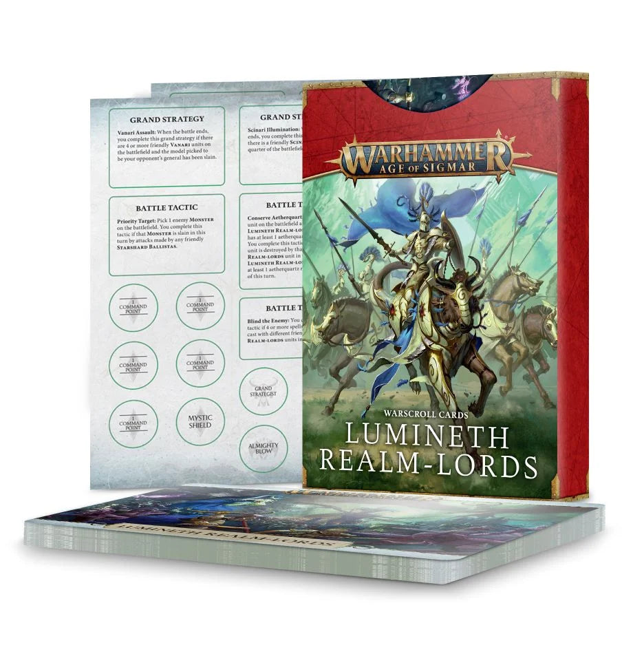 Warhammer Age of Sigmar: Warscroll Cards Lumineth Realm-Lords 2022 | Odin's Place