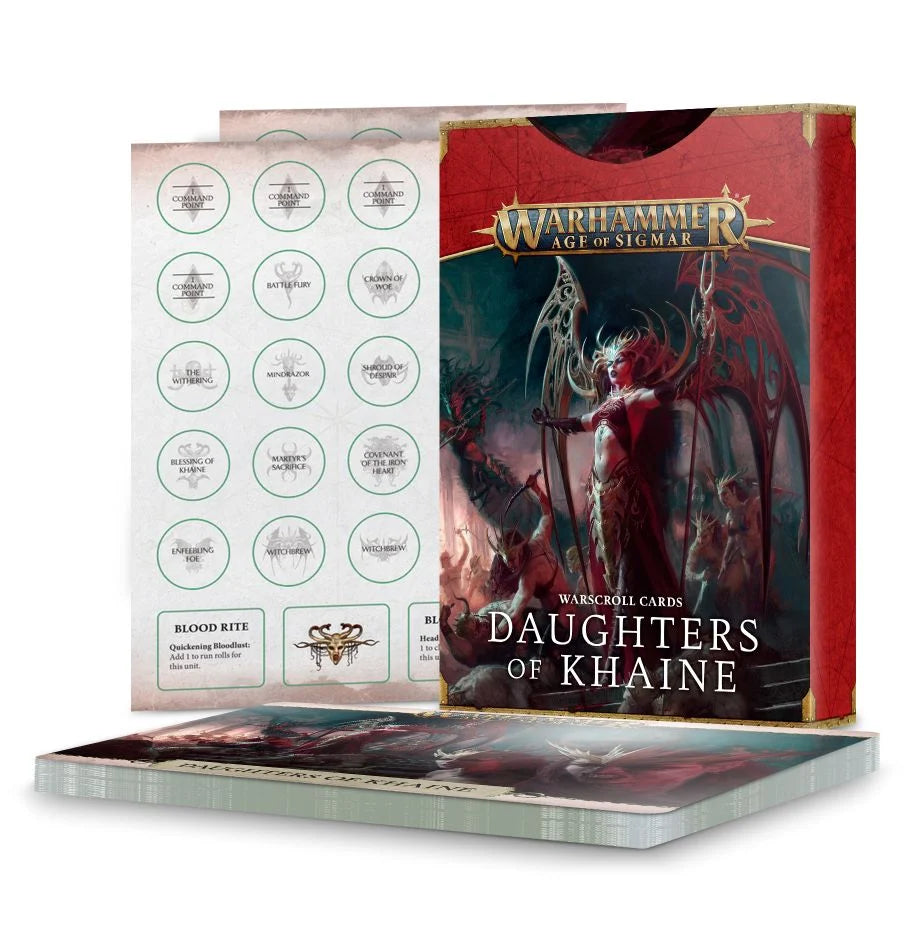 Warhammer Age of Sigmar: Warscroll Cards Daughters of Khaine | Odin's Place
