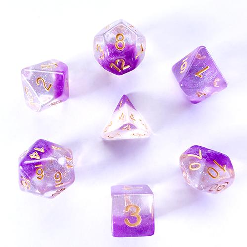 Dragon Dice Violet Sunset Poly 7 | Odin's Place