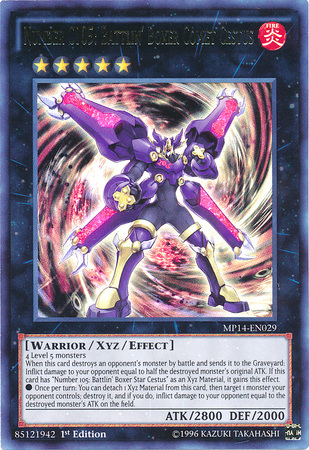 Number C105: Battlin' Boxer Comet Cestus [MP14-EN029] Ultra Rare | Odin's Place