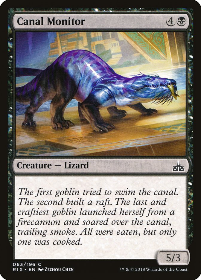 Canal Monitor (63) [Rivals of Ixalan] | Odin's Place