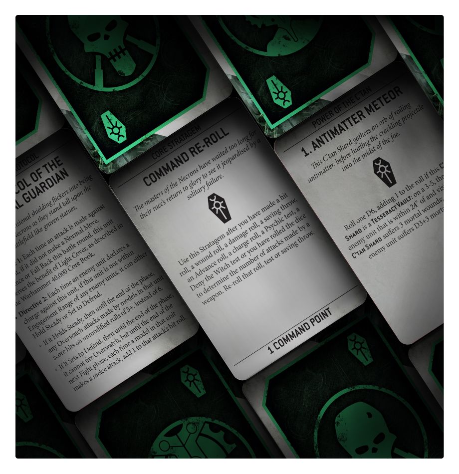Warhammer 40K: Necrons Datacards 9E | Odin's Place