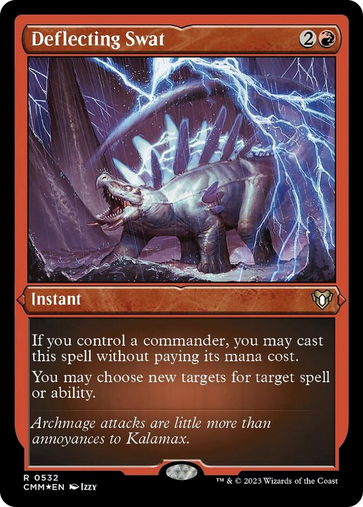 Deflecting Swat (Foil Etched) [Commander Masters] | Odin's Place
