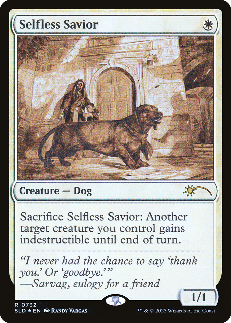 Selfless Savior (Sketch) [Secret Lair Drop Promos] | Odin's Place
