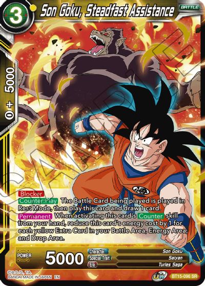 Son Goku, Steadfast Assistance (BT15-096) [Saiyan Showdown] | Odin's Place