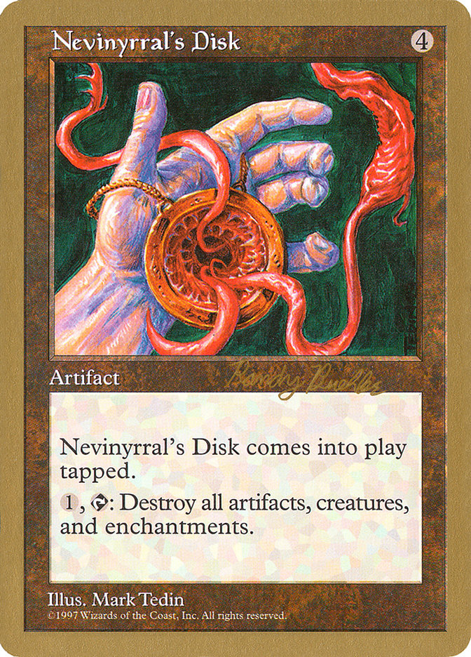 Nevinyrral's Disk (Randy Buehler) [World Championship Decks 1998] | Odin's Place