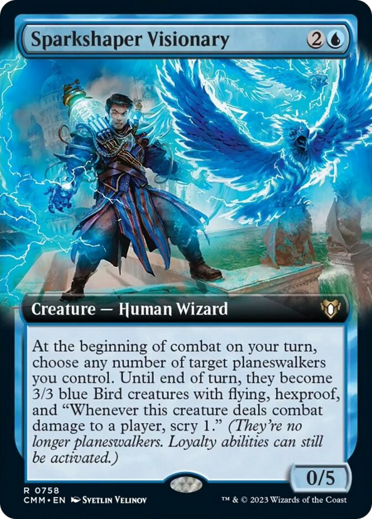 Sparkshaper Visionary (Extended Art) [Commander Masters] | Odin's Place