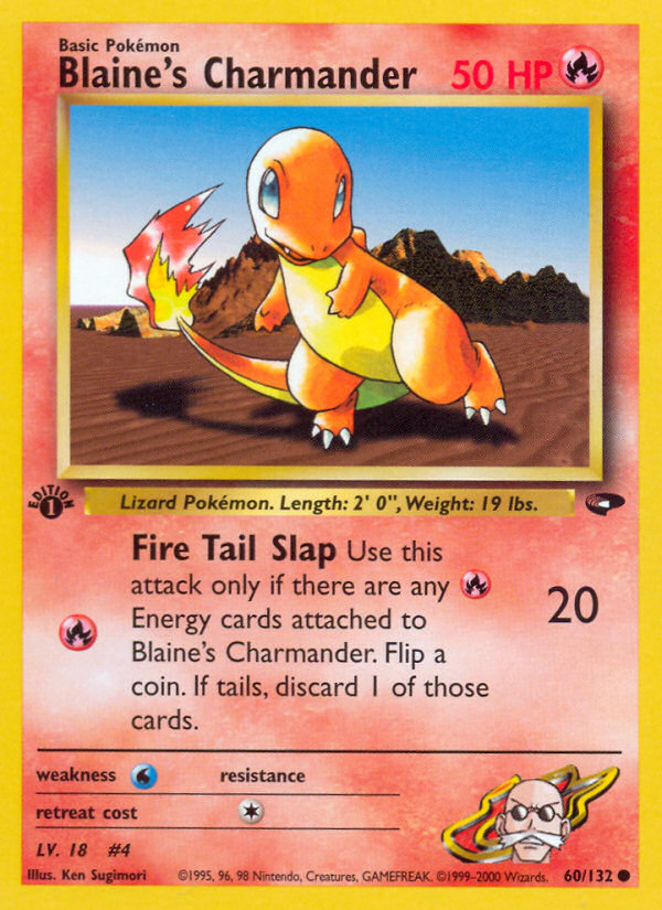 Blaine's Charmander (60/132) [Gym Challenge 1st Edition] | Odin's Place